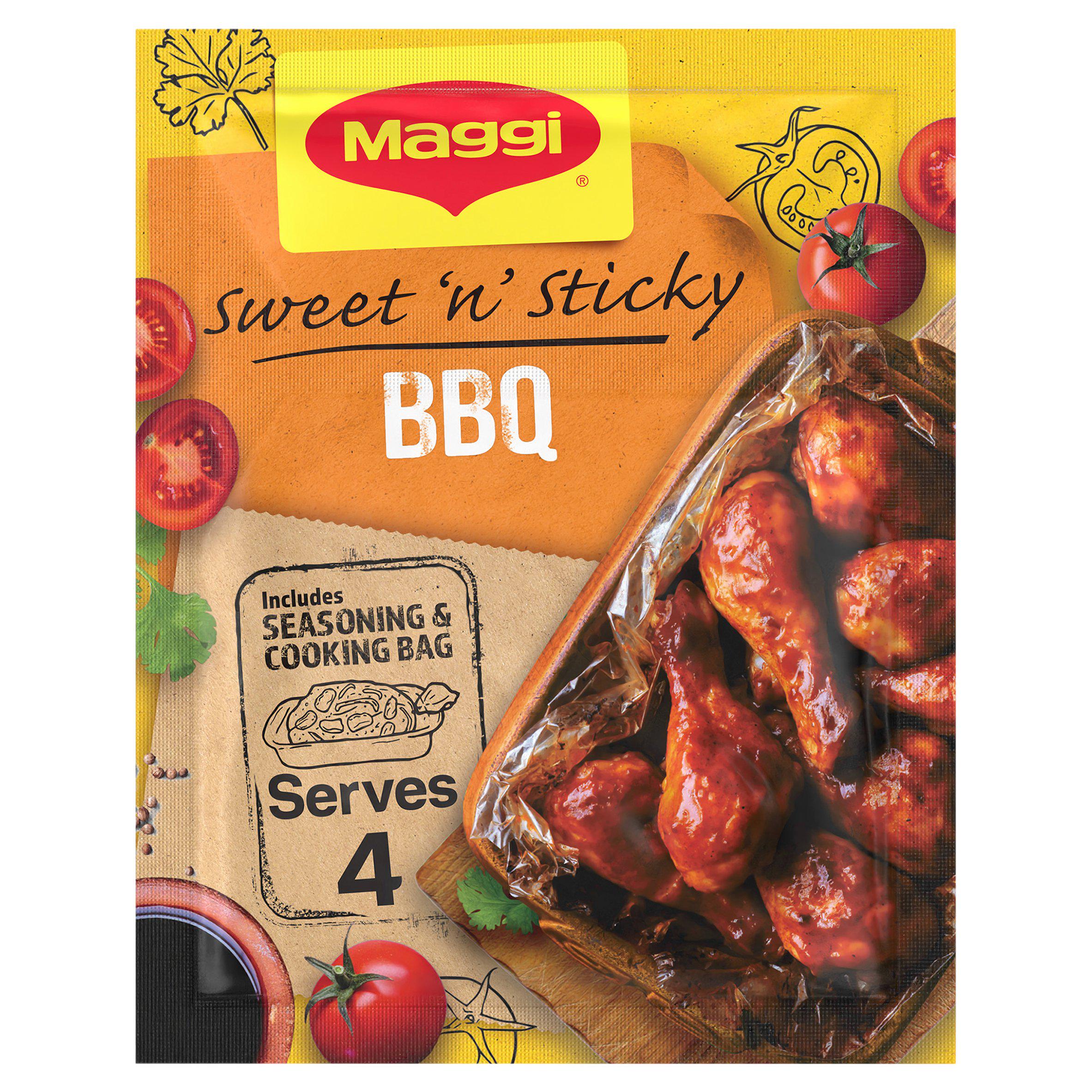 Maggi So Juicy Sweet & Sticky BBQ Chicken seasoning mix 41g, UK version