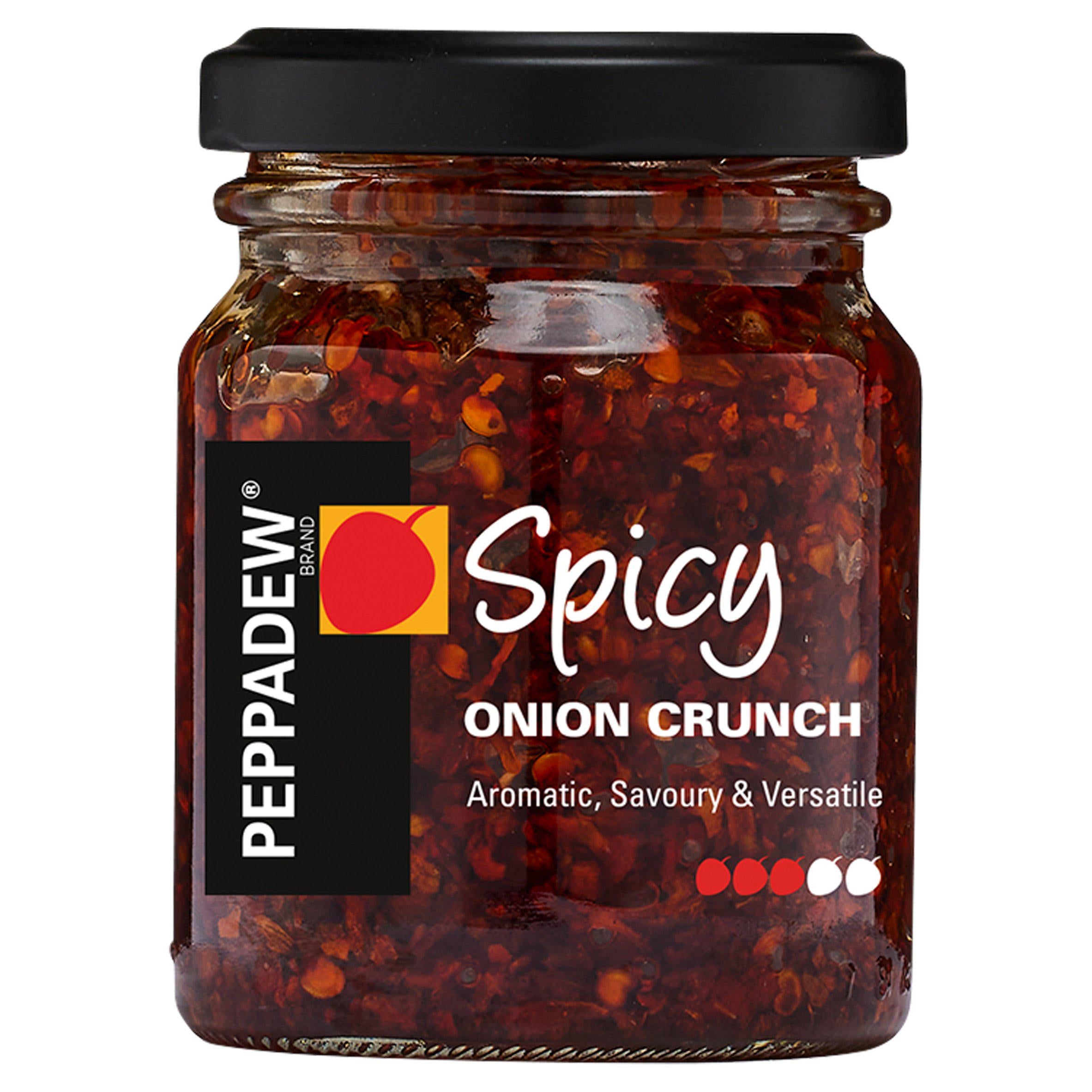 Peppadew Spicy Onion Crunch 130g, imported from the UK