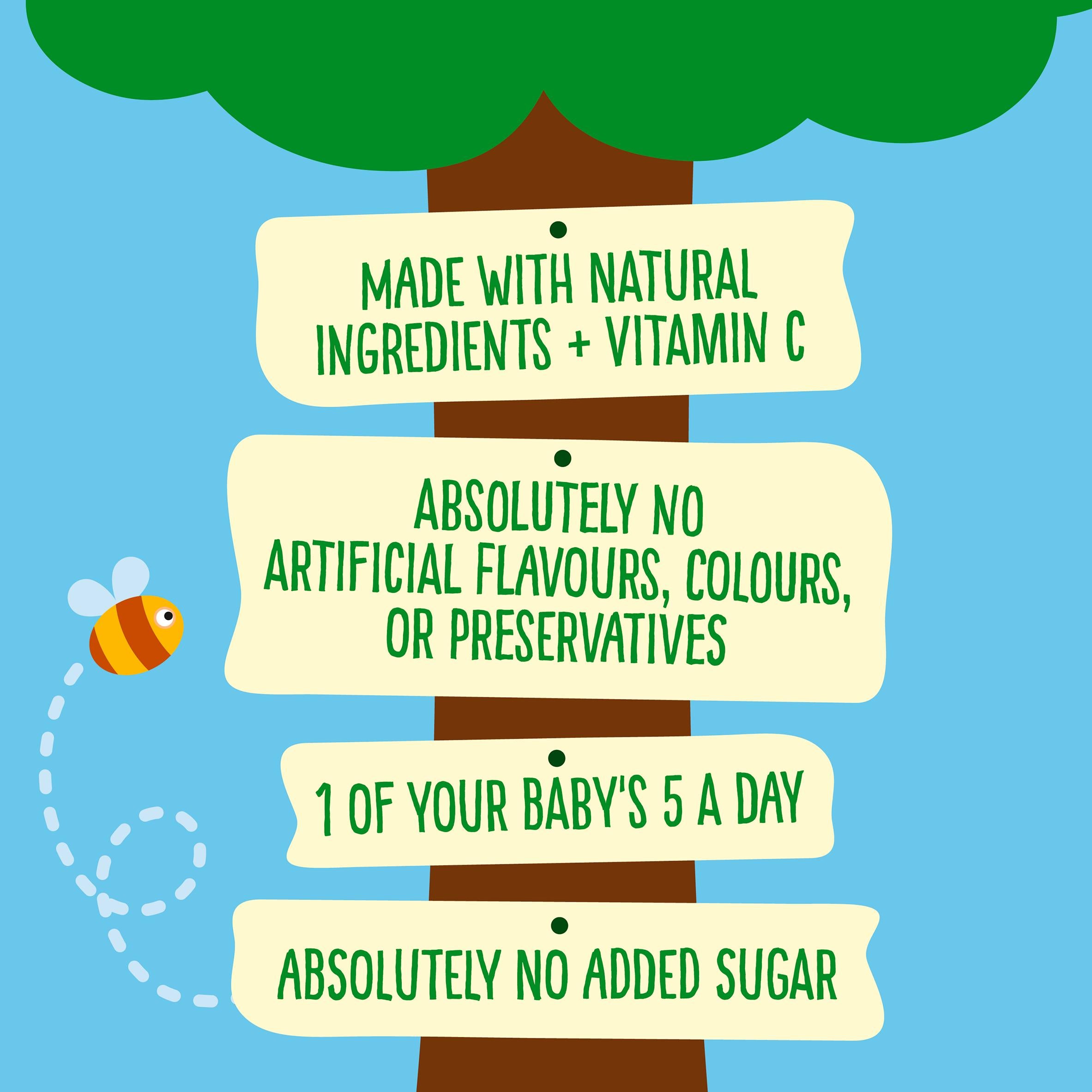 Heinz Fruity Banana Custard baby food 4x100g, UK version