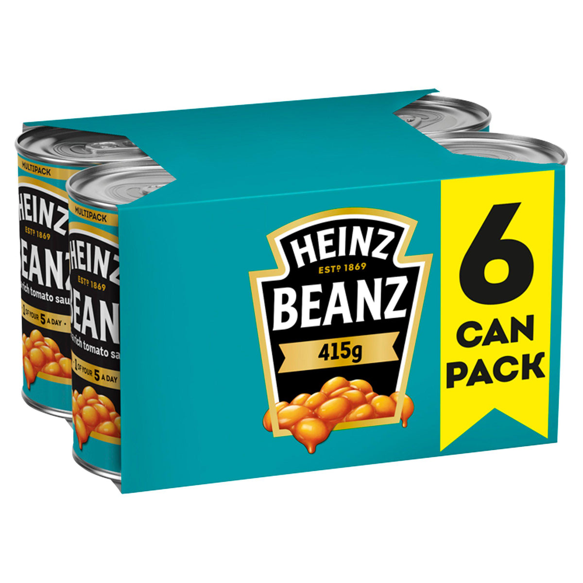 Heinz baked beans 6x415g, UK version
