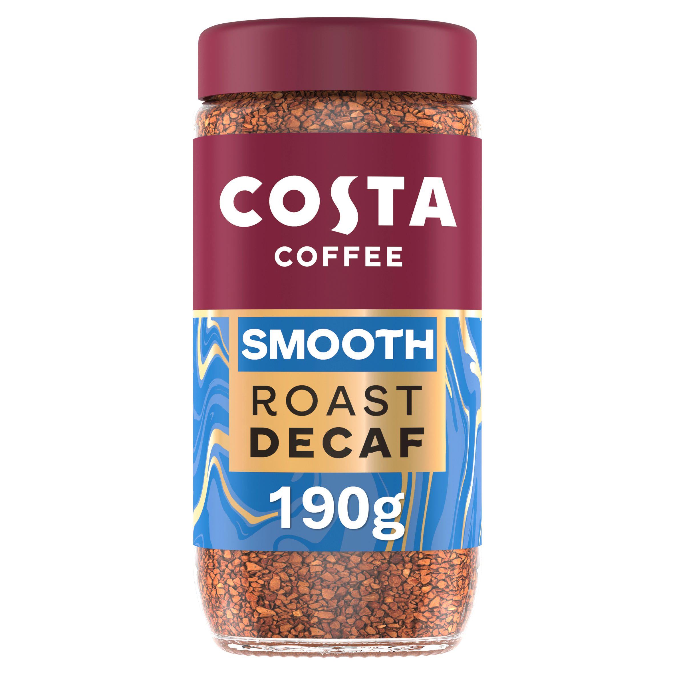 Costa Coffee instant coffee Smooth Decaf Blend 190g (British brand)