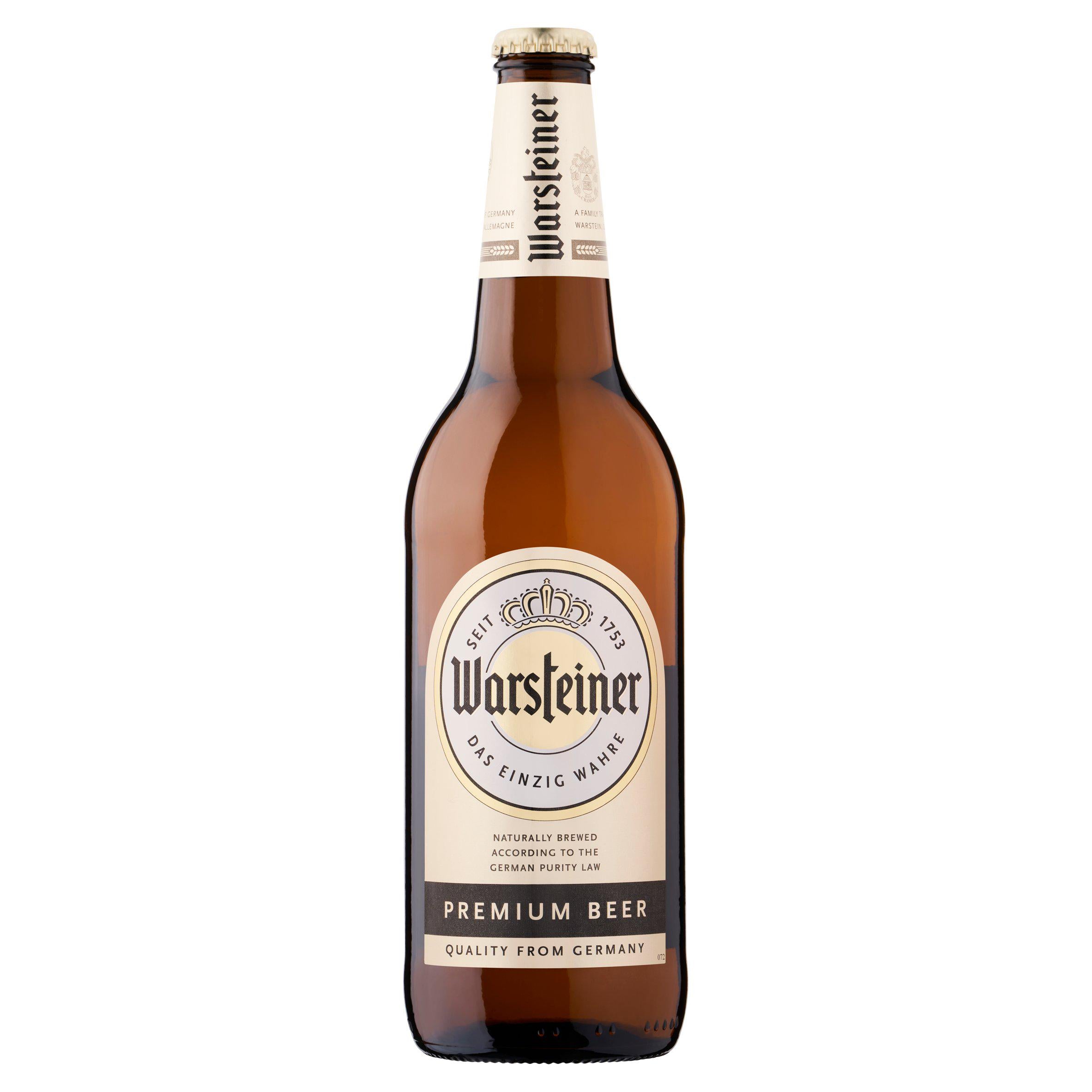Warsteiner Premium Lager Beer 660ml Bottle - British product