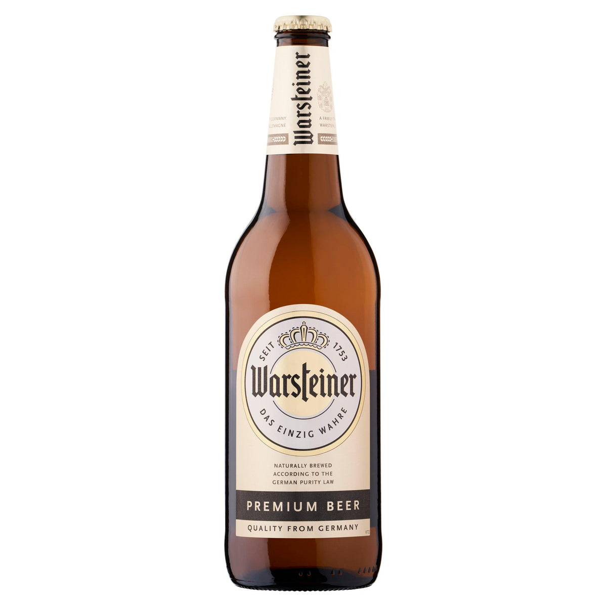 Warsteiner Premium Lager Beer 660ml Bottle - British product