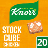 Knorr chicken stock cubes 20x10g, imported from the UK