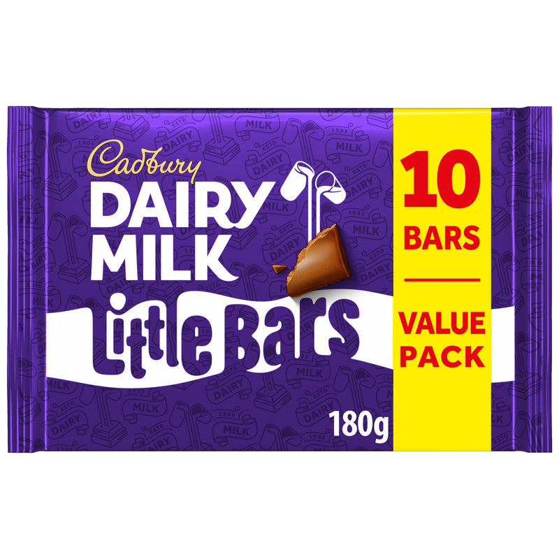 Cadbury milk chocolate multipack little bars 180g - British product
