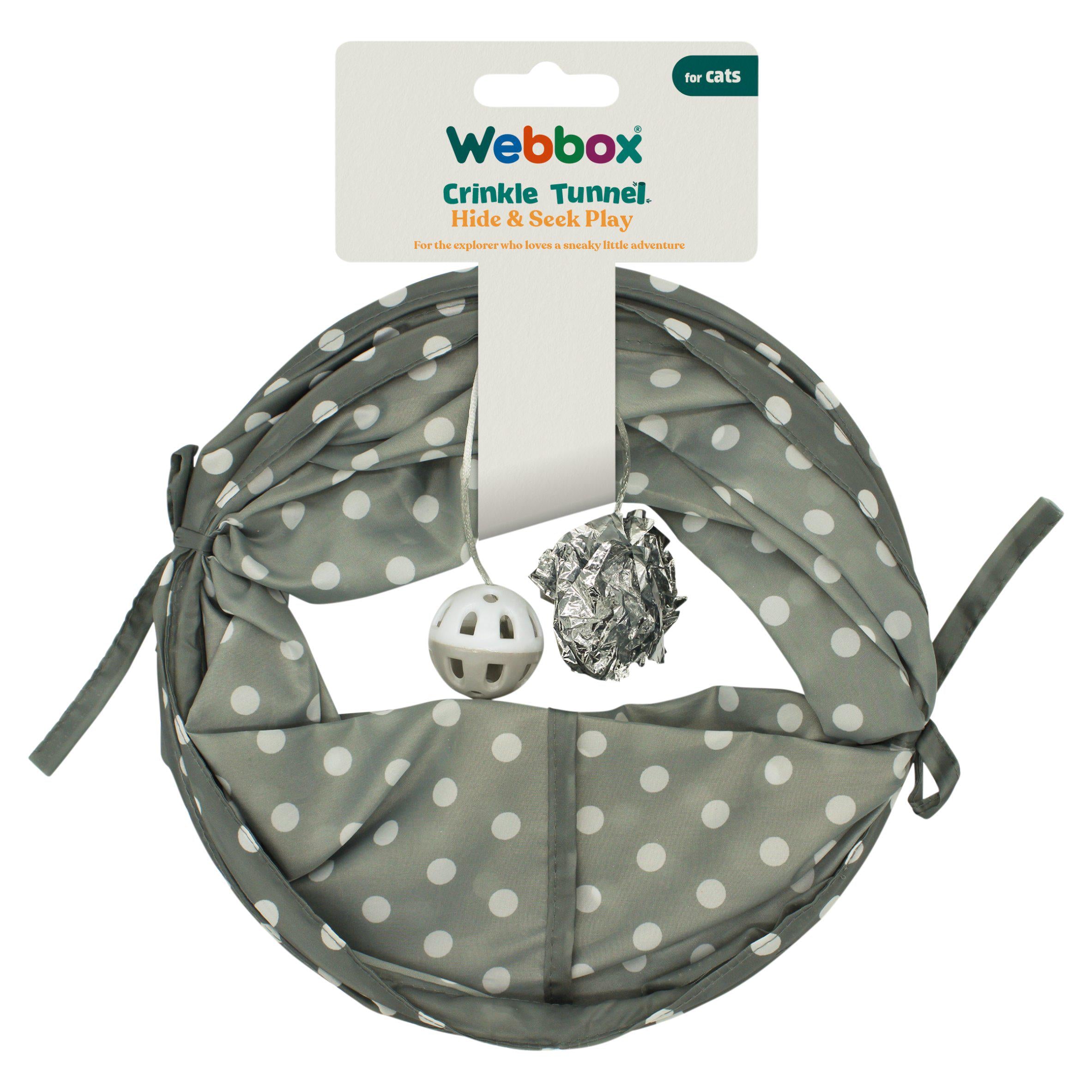 Webbox Crinkle Tunnel for Cats (British brand)