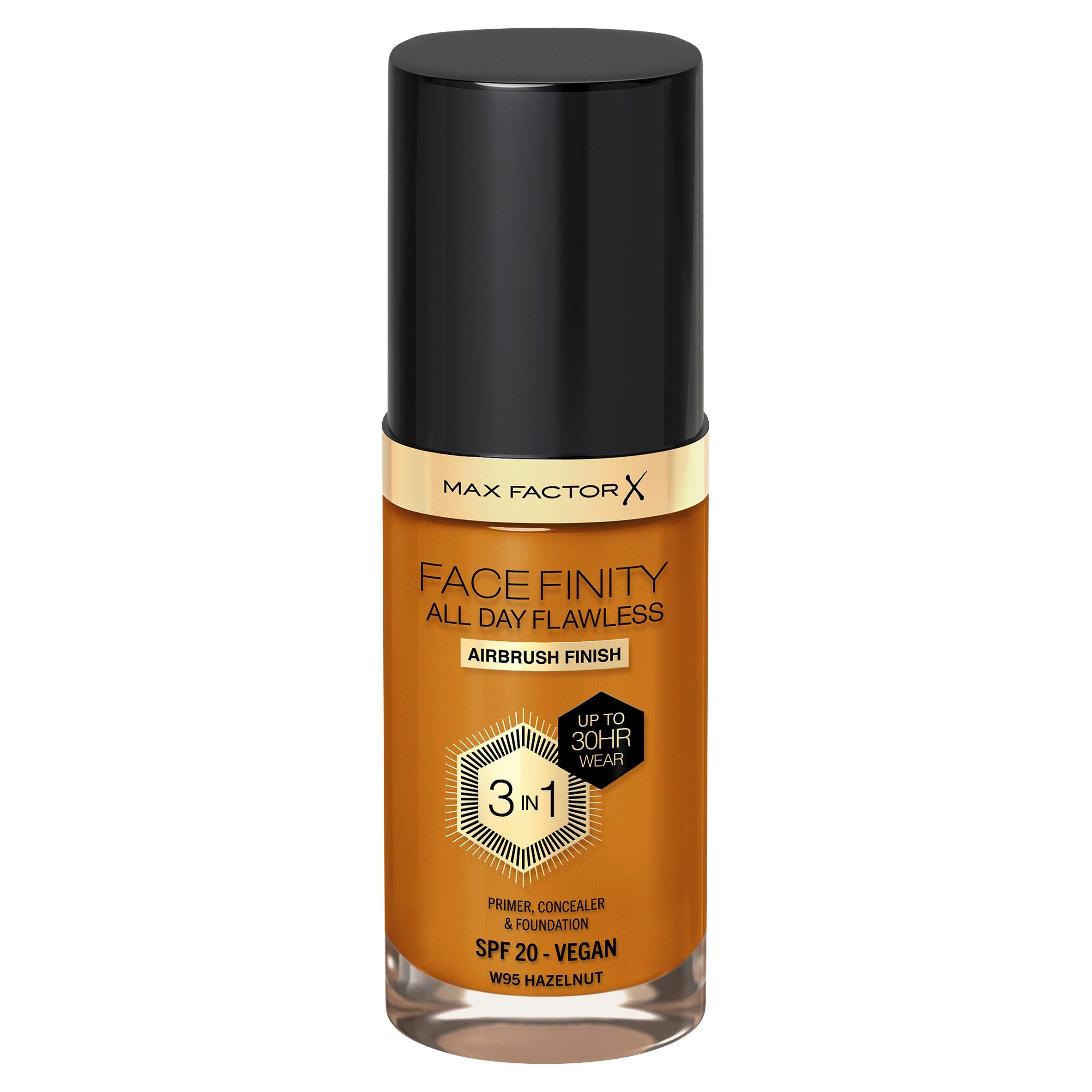 Max Factor All Day Flawless foundation 95 Hazelnut 30ml, imported from the UK