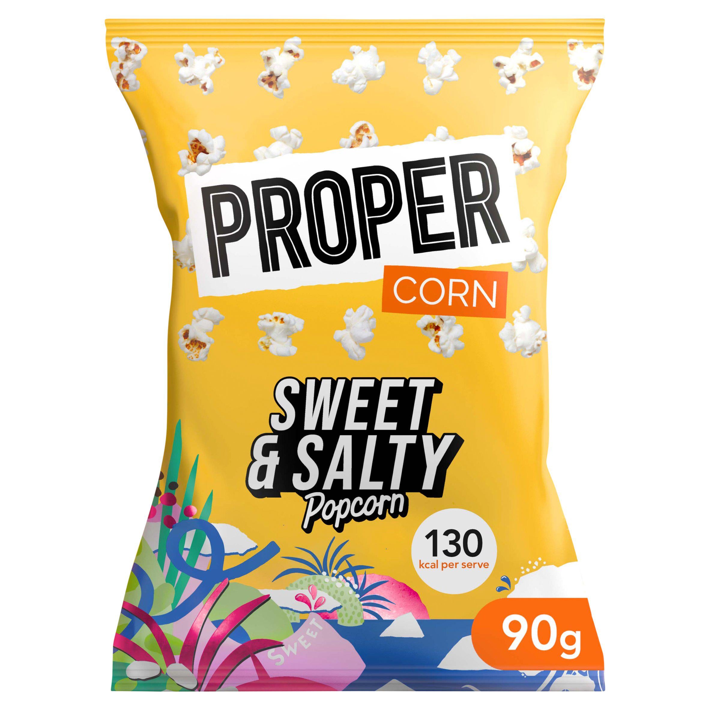Propercorn sweet and salty popcorn 90g (British brand)