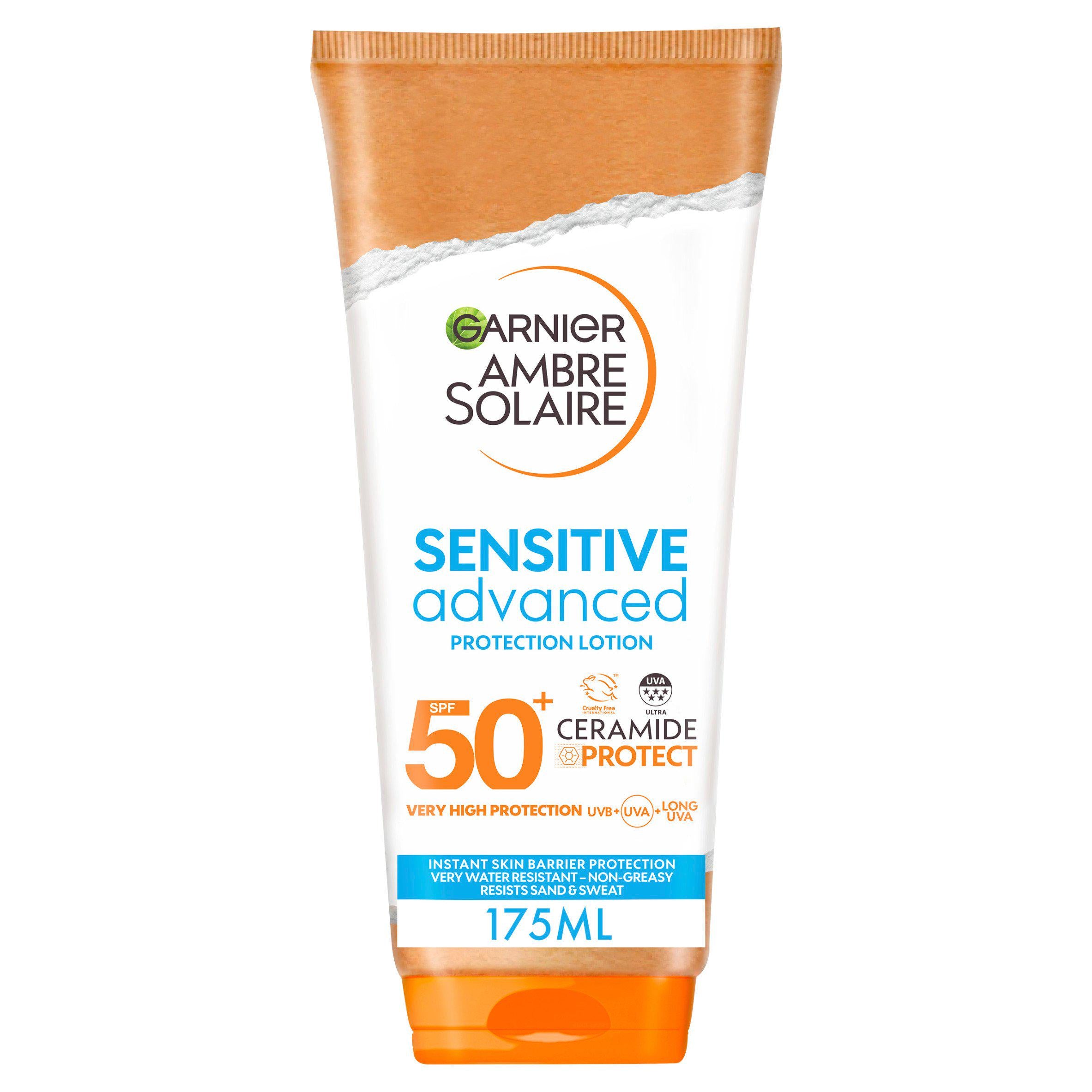 Garnier sun cream SPF50+ sensitive 175ml, UK version