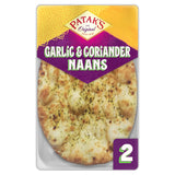 Patak's Garlic & Coriander Naan Breads 2-pack - British product