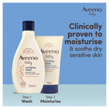 Aveeno Soothing Relief Emollient baby cream 150ml, imported from the UK