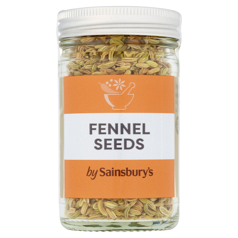 Sainsbury's Fennel Seeds spice jar 34g (British brand)