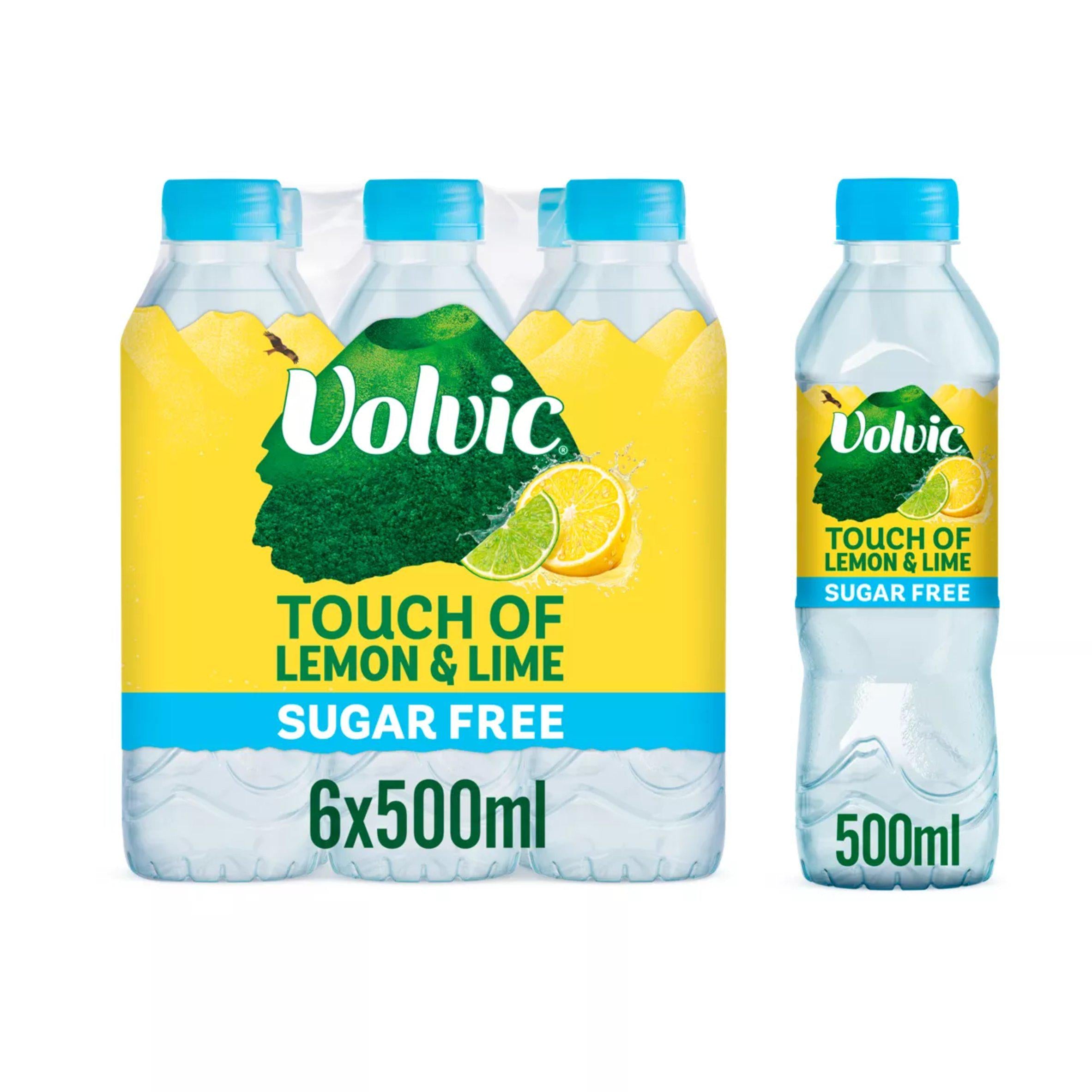 Volvic Lemon & Lime flavoured water 500ml multipack (British brand)