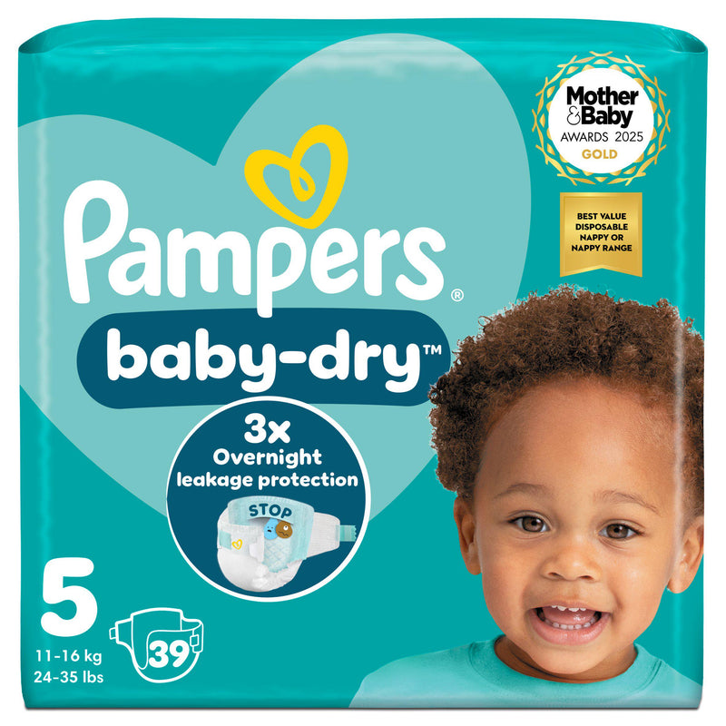 Pampers Baby-Dry nappies Size 5 (British brand)