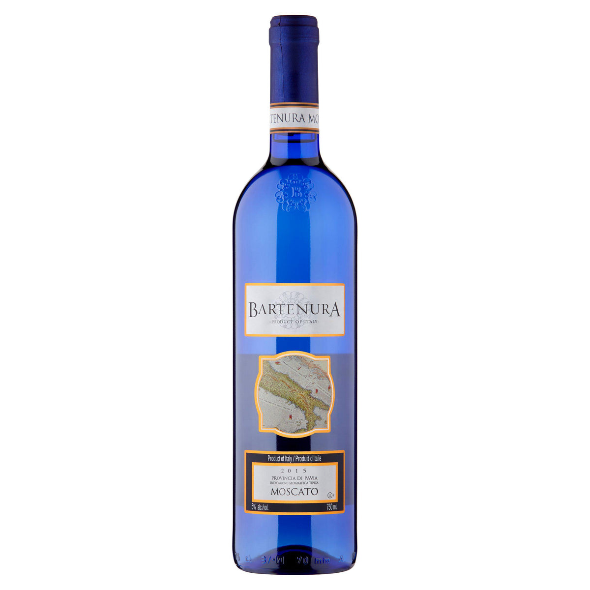 Bartenura Moscato white wine 75cl, UK version