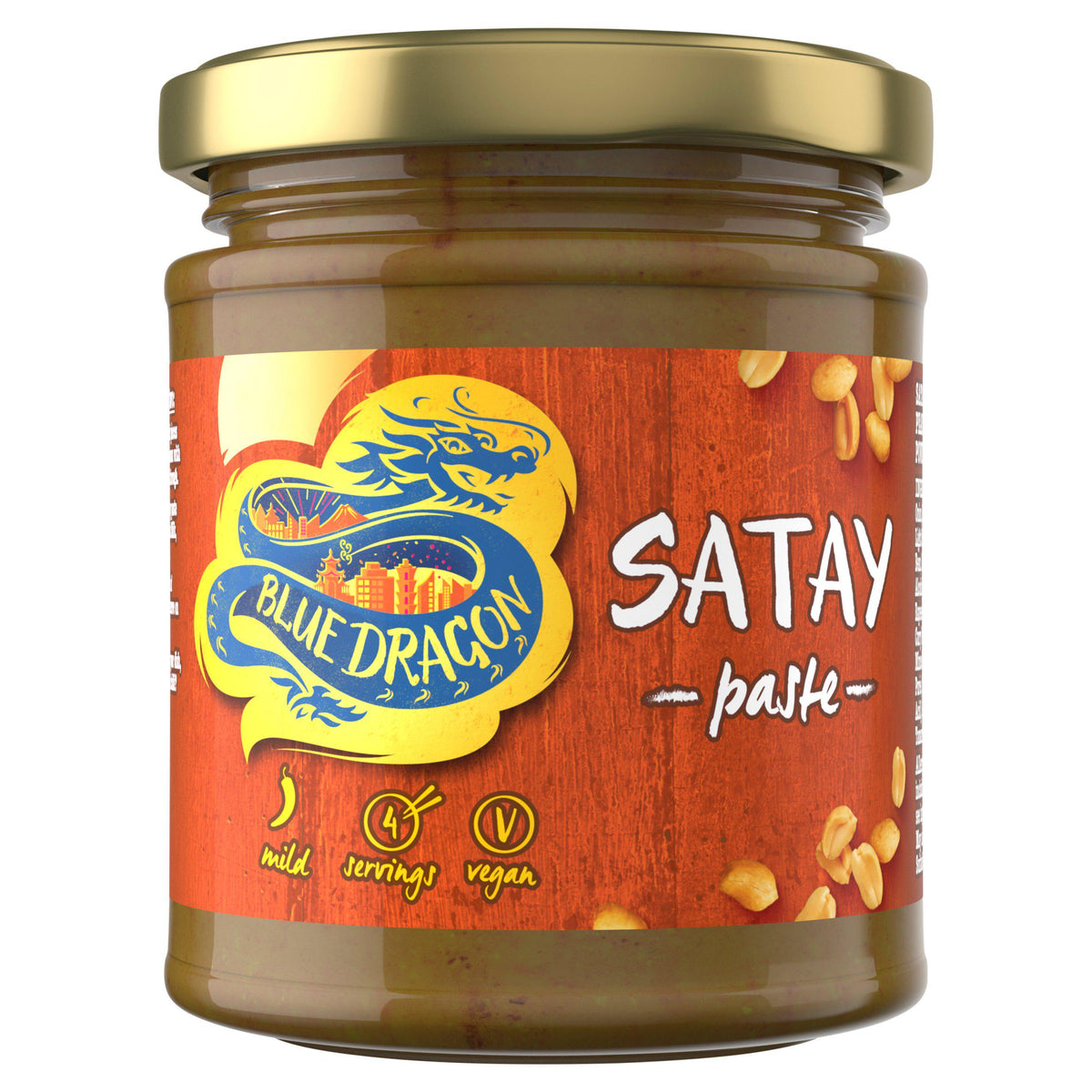 Blue Dragon Satay Paste with Peanuts 170g - British product