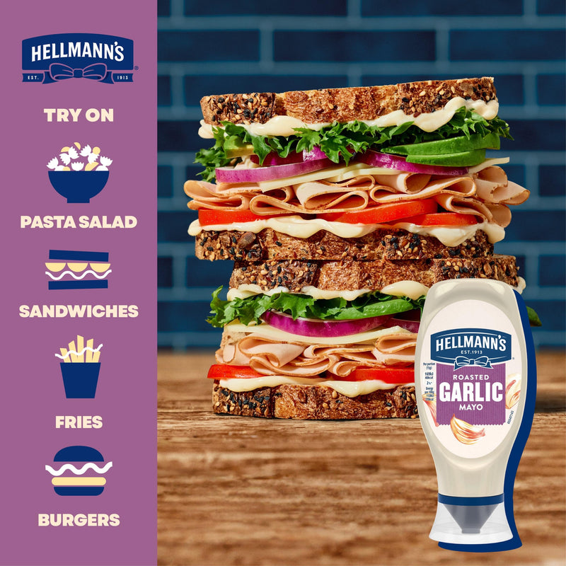 Hellmann's Roasted Garlic Mayonnaise 430ml, UK version