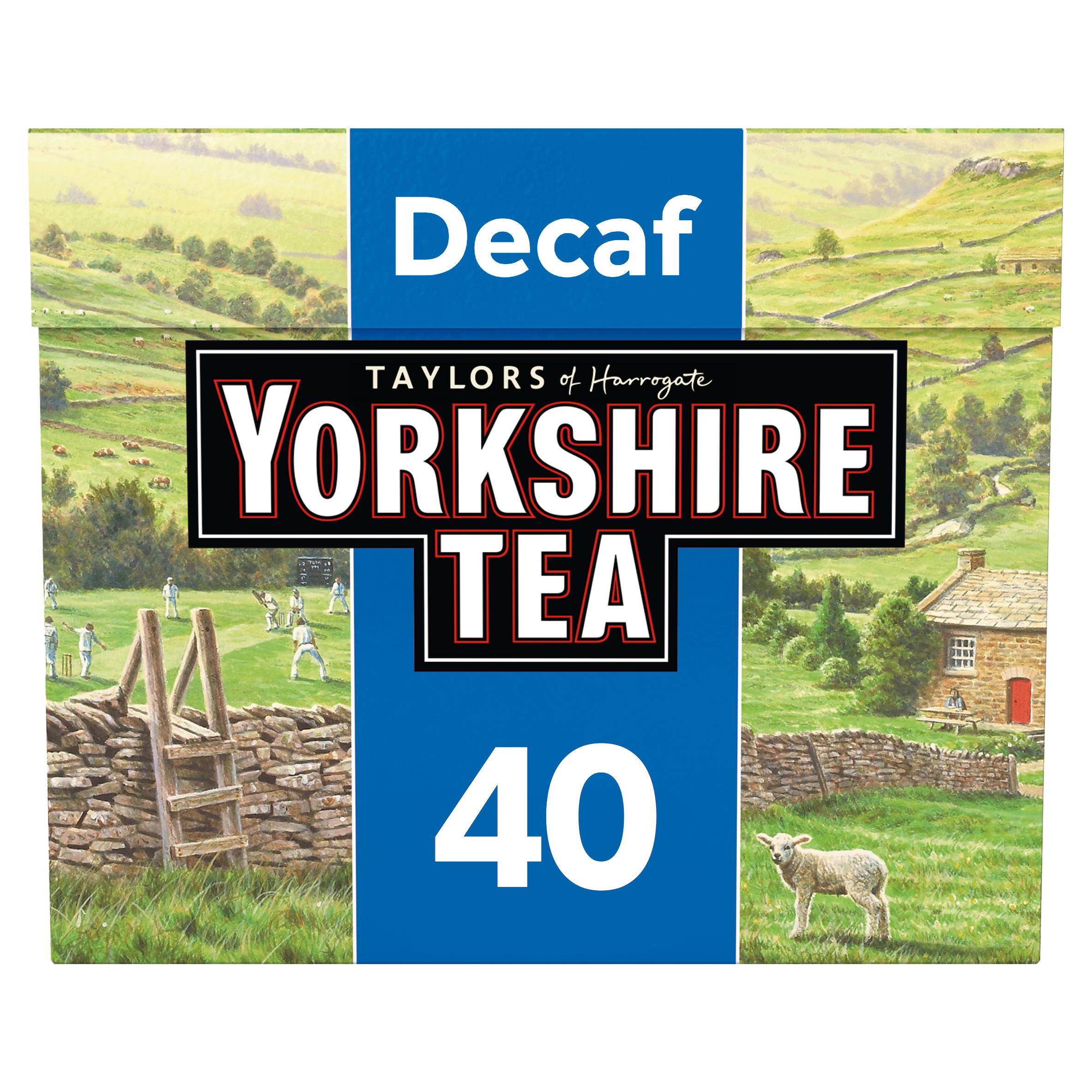 Taylors of Harrogate decaf tea 40 bags 125g, UK version
