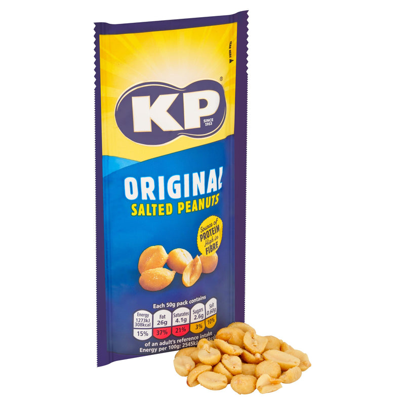 KP Original Salted Peanuts Snack 50g Pack, UK version