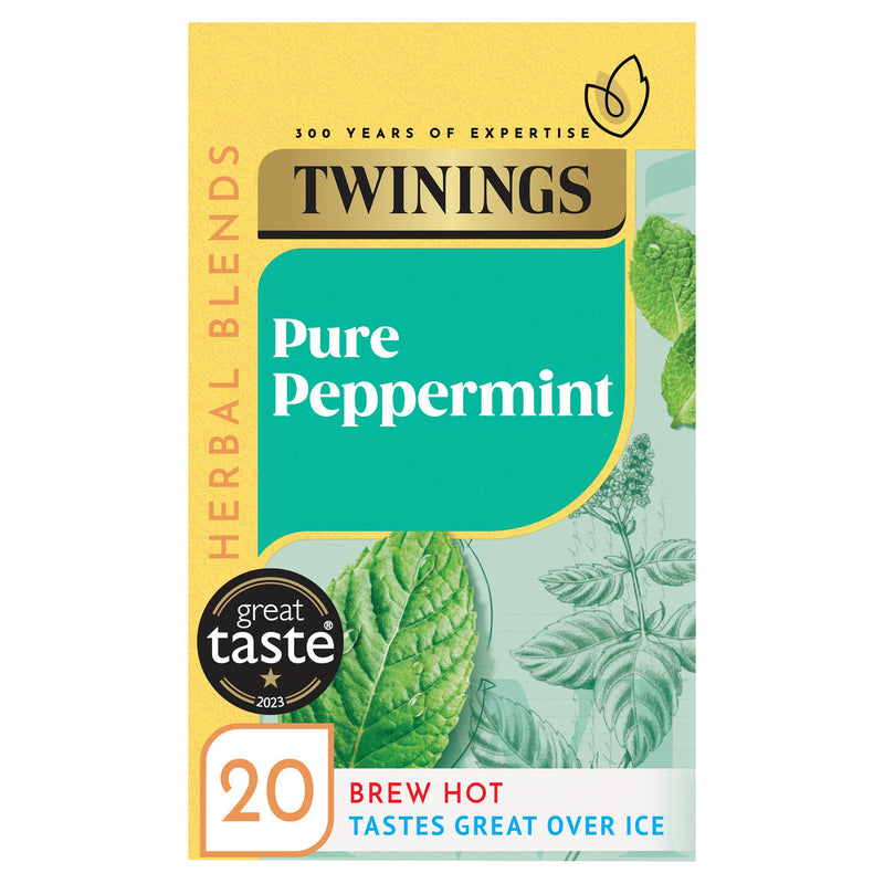 Twinings peppermint tea 20 tea bags, imported from the UK