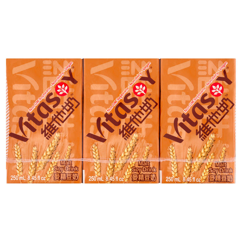 Vitasoy malt soy drink 6 x 250ml (British brand)