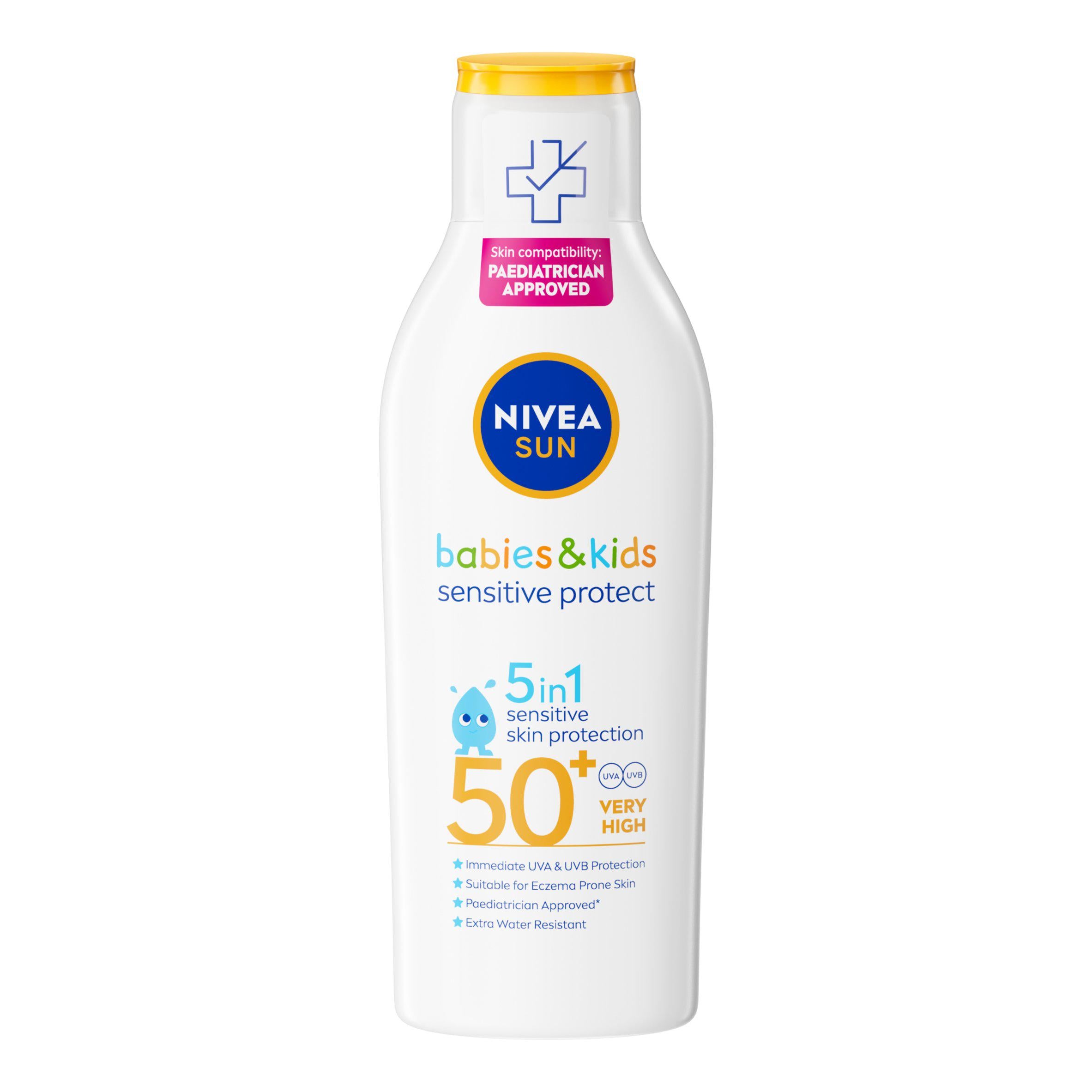 Nivea kids sensitive sun lotion SPF50+ 200ml - British product