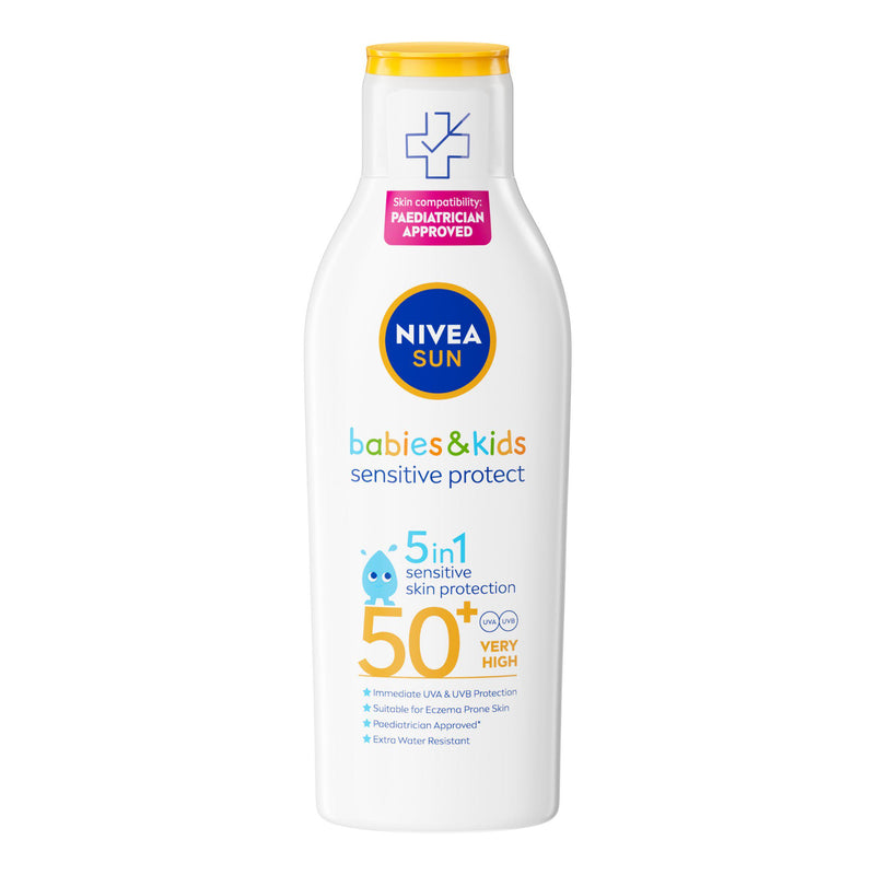 Nivea kids sensitive sun lotion SPF50+ 200ml - British product