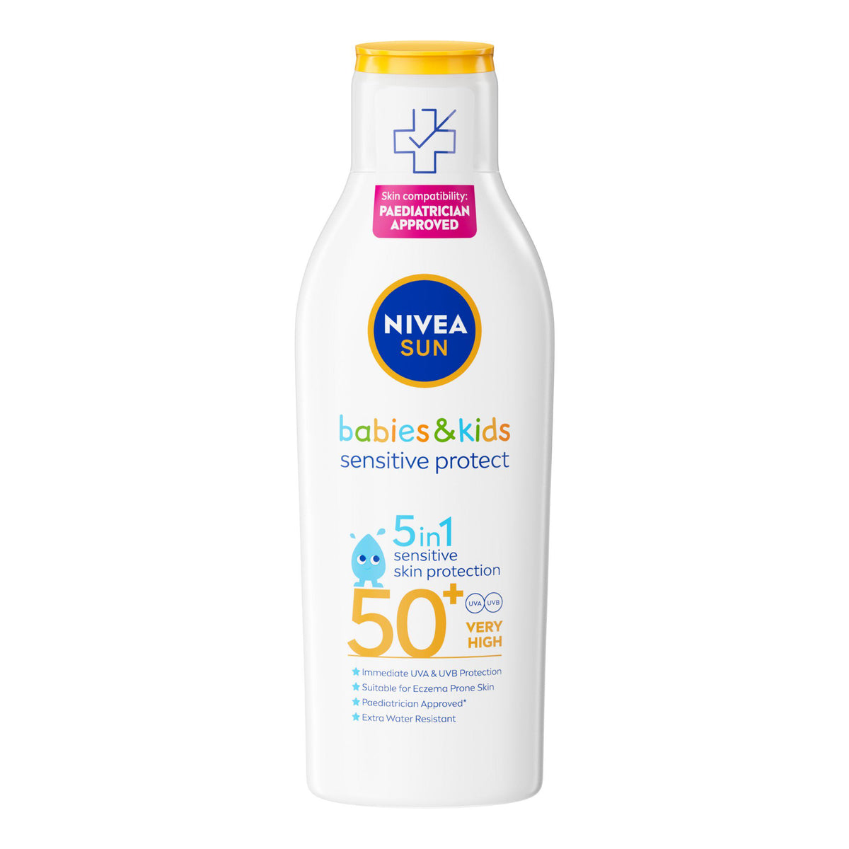 Nivea kids sensitive sun lotion SPF50+ 200ml - British product