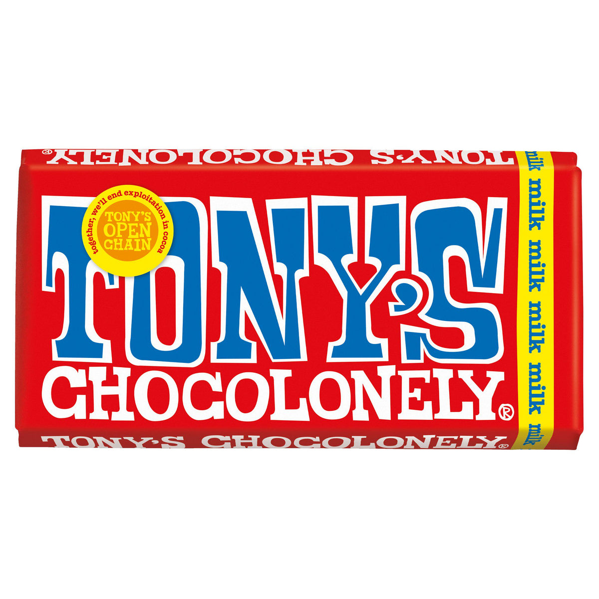 Tony's Chocolonely milk chocolate 180g - British product