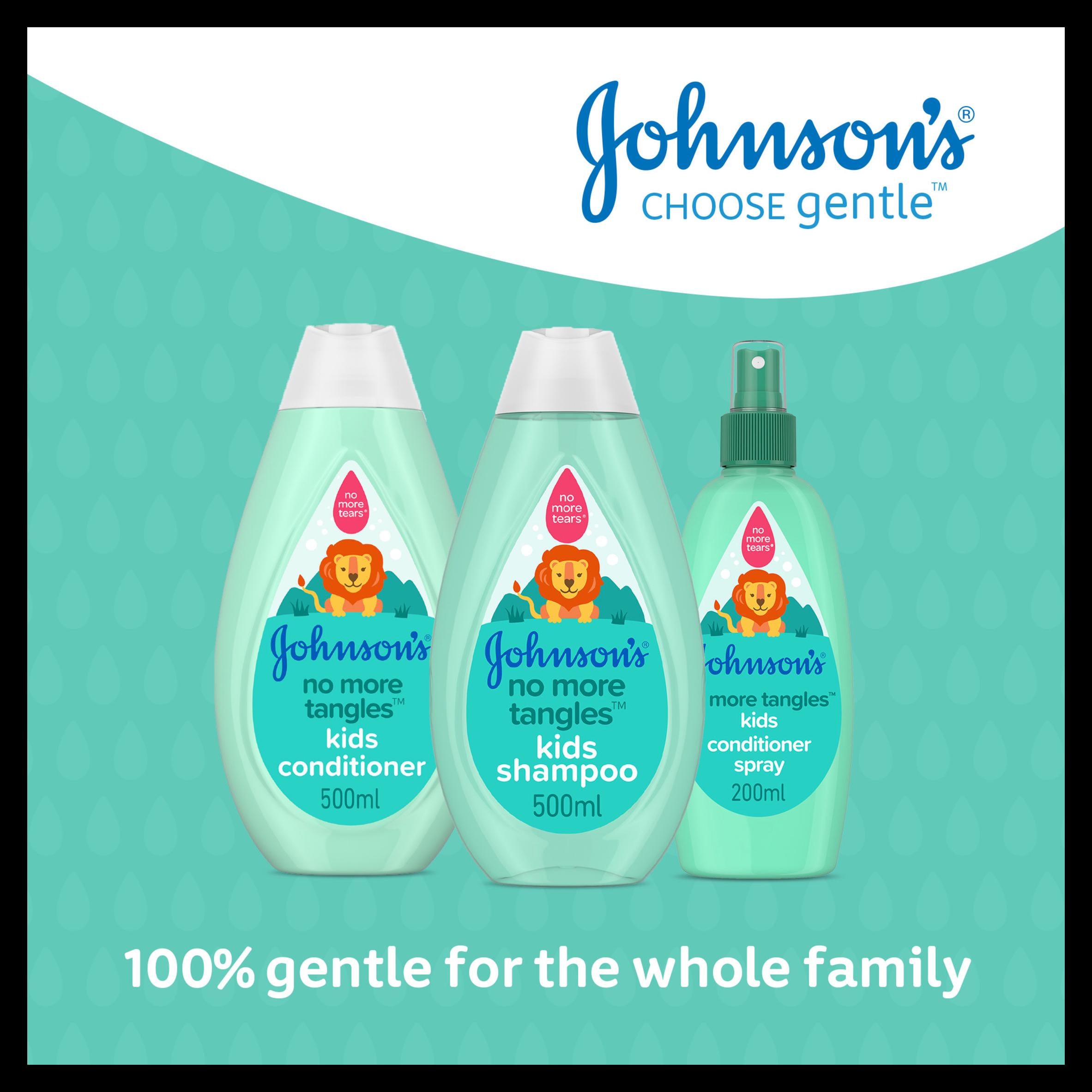 Johnson's No More Tangles Kids Shampoo 500ml, imported from the UK