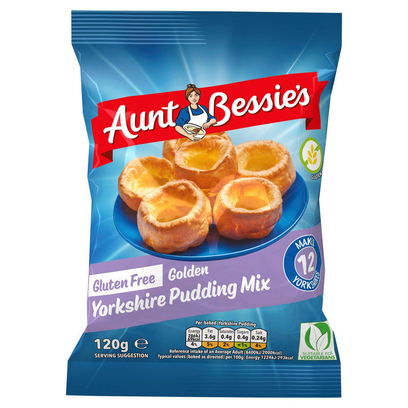 Aunt Bessie's gluten free Yorkshire pudding mix 120g (British brand)