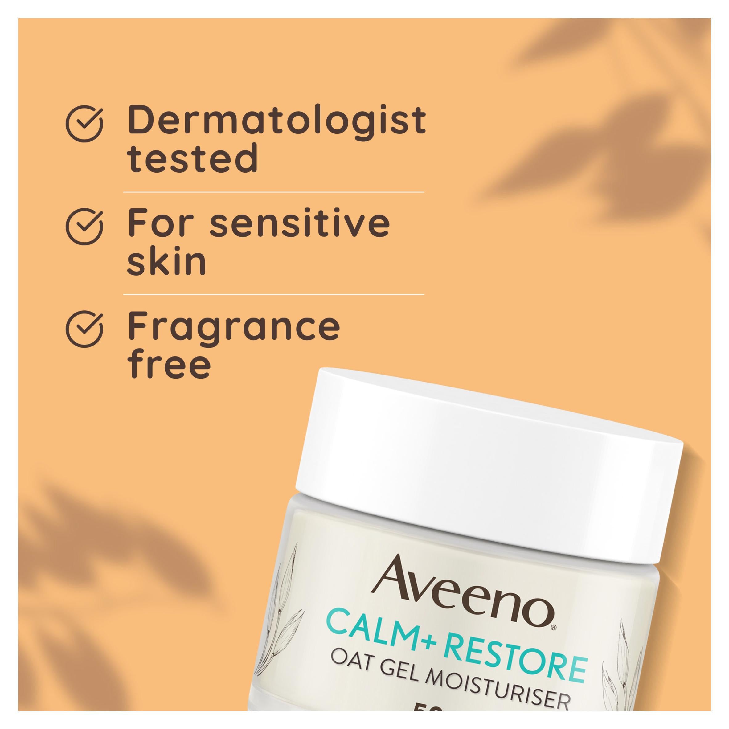 Aveeno face calming oat gel moisturiser 50ml (British brand)