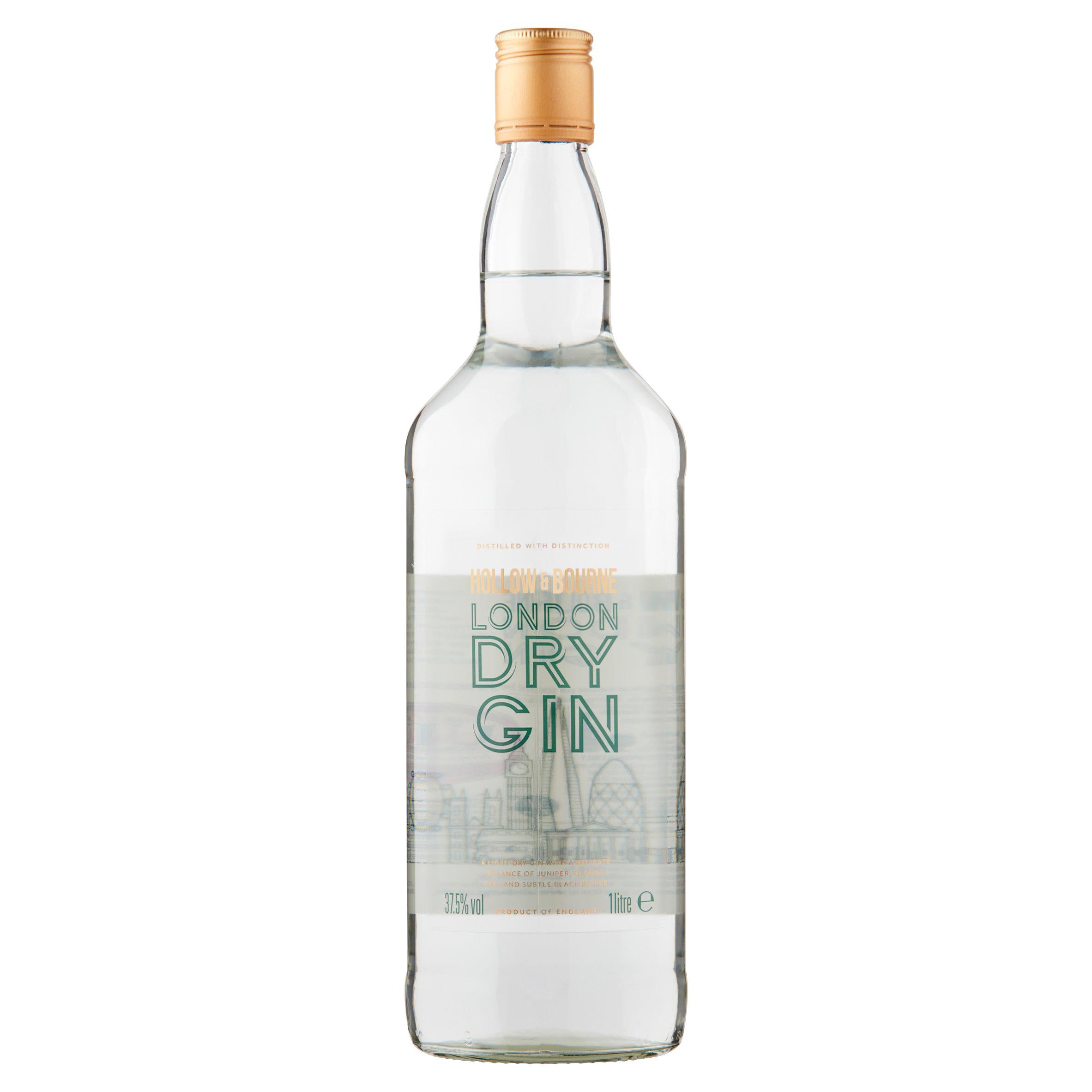 Hollow & Bourne London dry gin 1 litre - British product