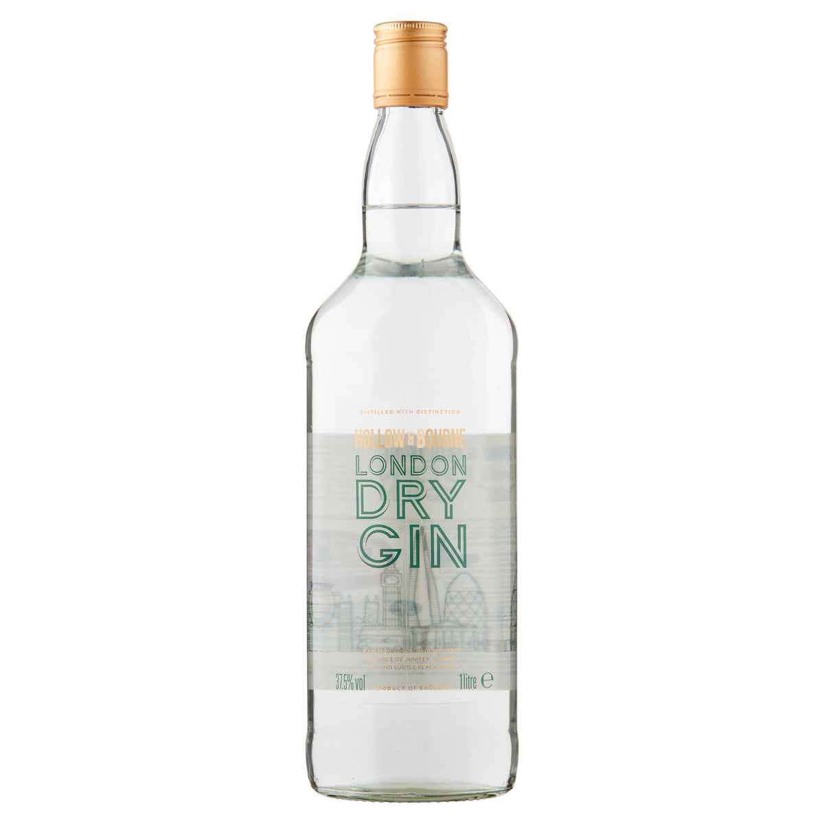 Hollow & Bourne London dry gin 1 litre - British product