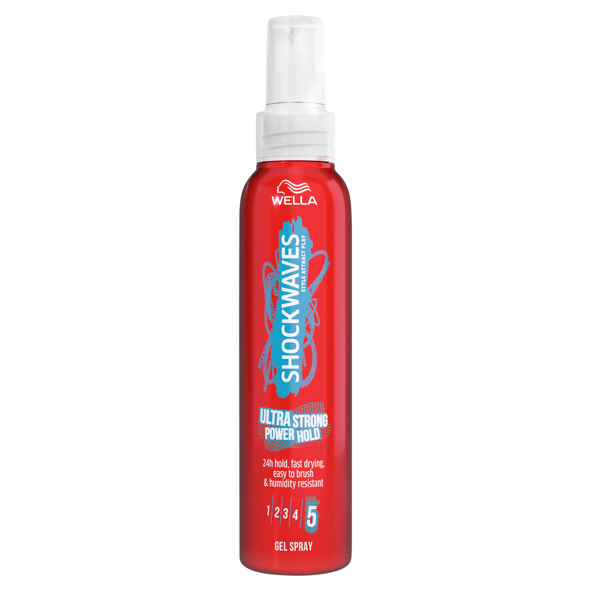 Wella Shockwaves ultra strong gel spray 150ml, imported from the UK