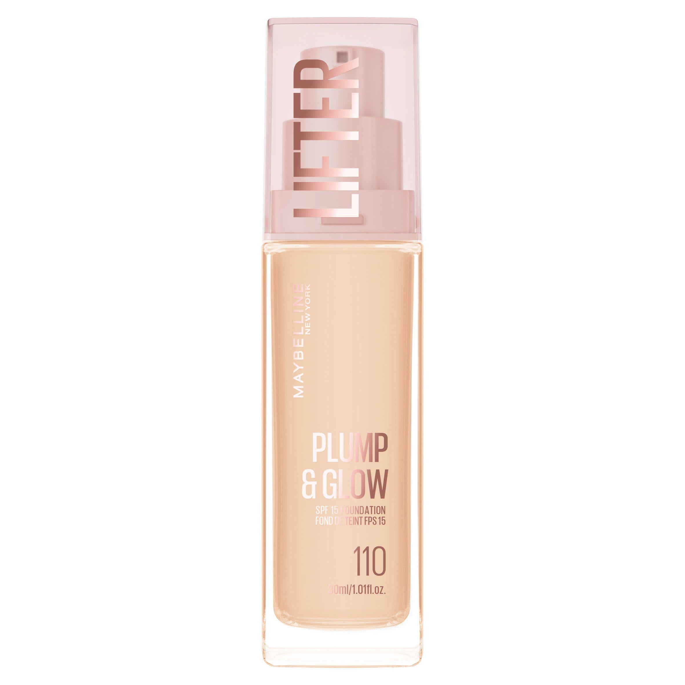 Maybelline New York Lifter Plump & Glow foundation shade 110, UK version