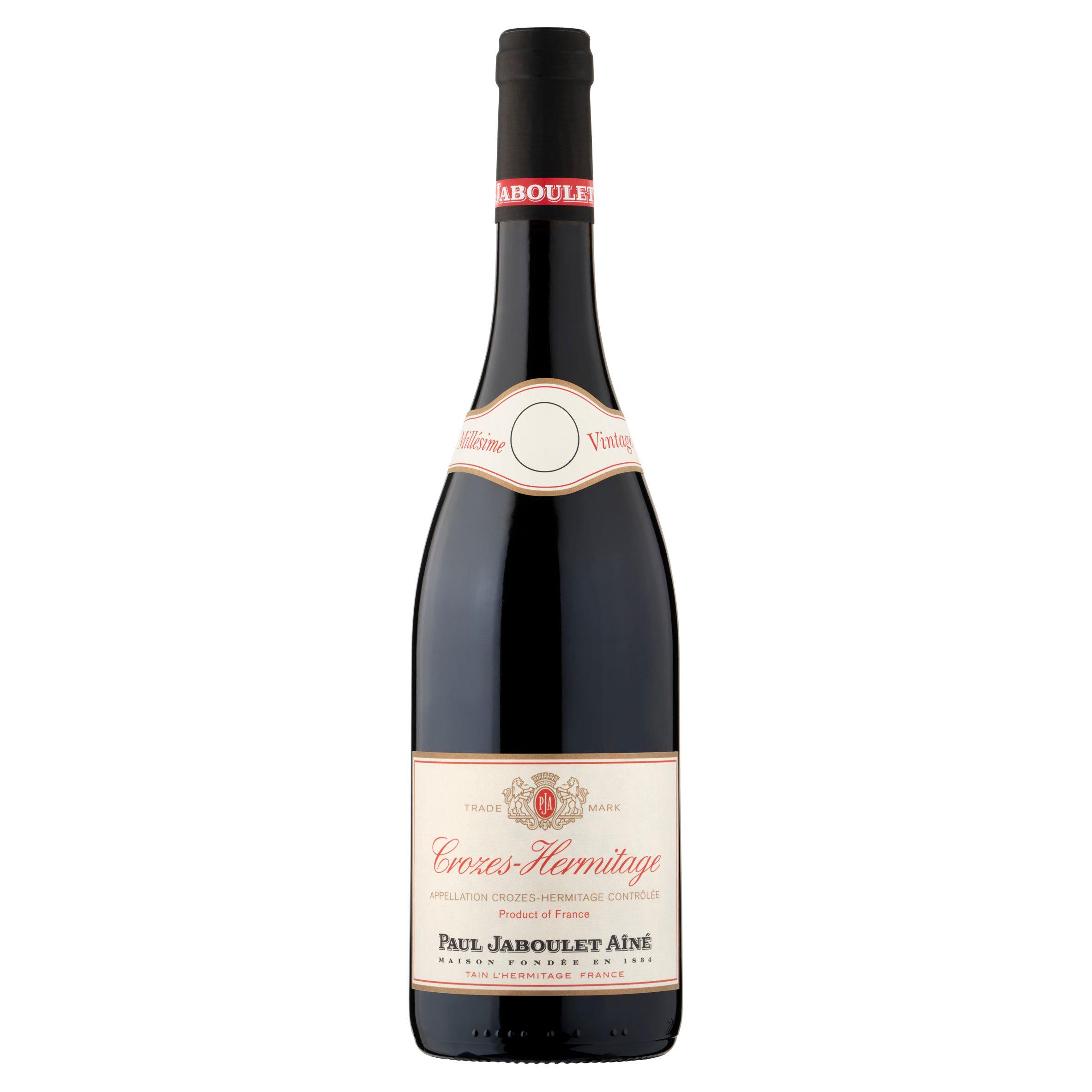 Paul Jaboulet Aine Crozes Hermitage red wine 75cl, UK version