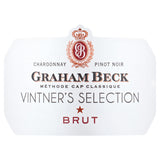 Graham Beck Brut sparkling wine 75cl, imported from the UK