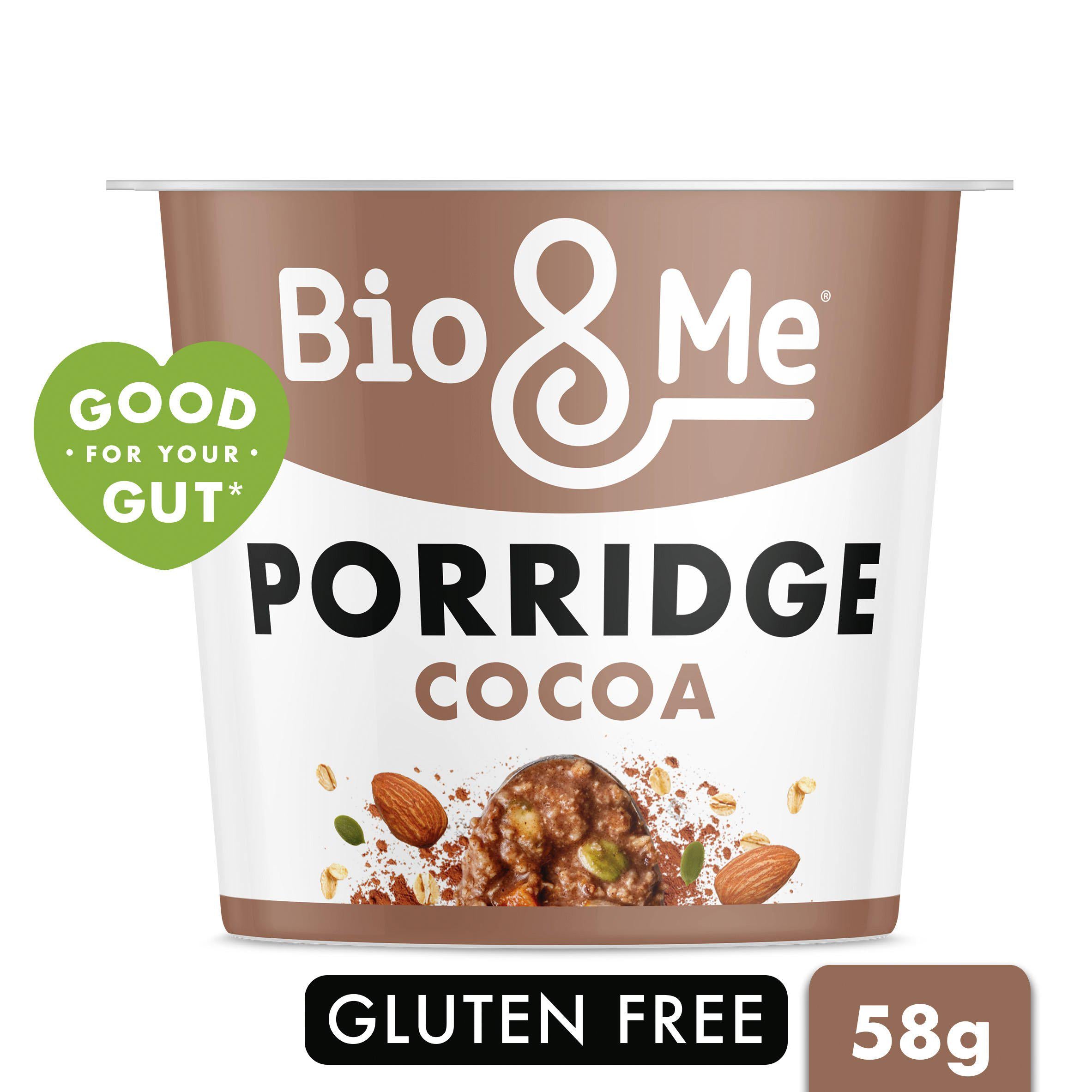Bio & Me cocoa porridge 58g pot - British product