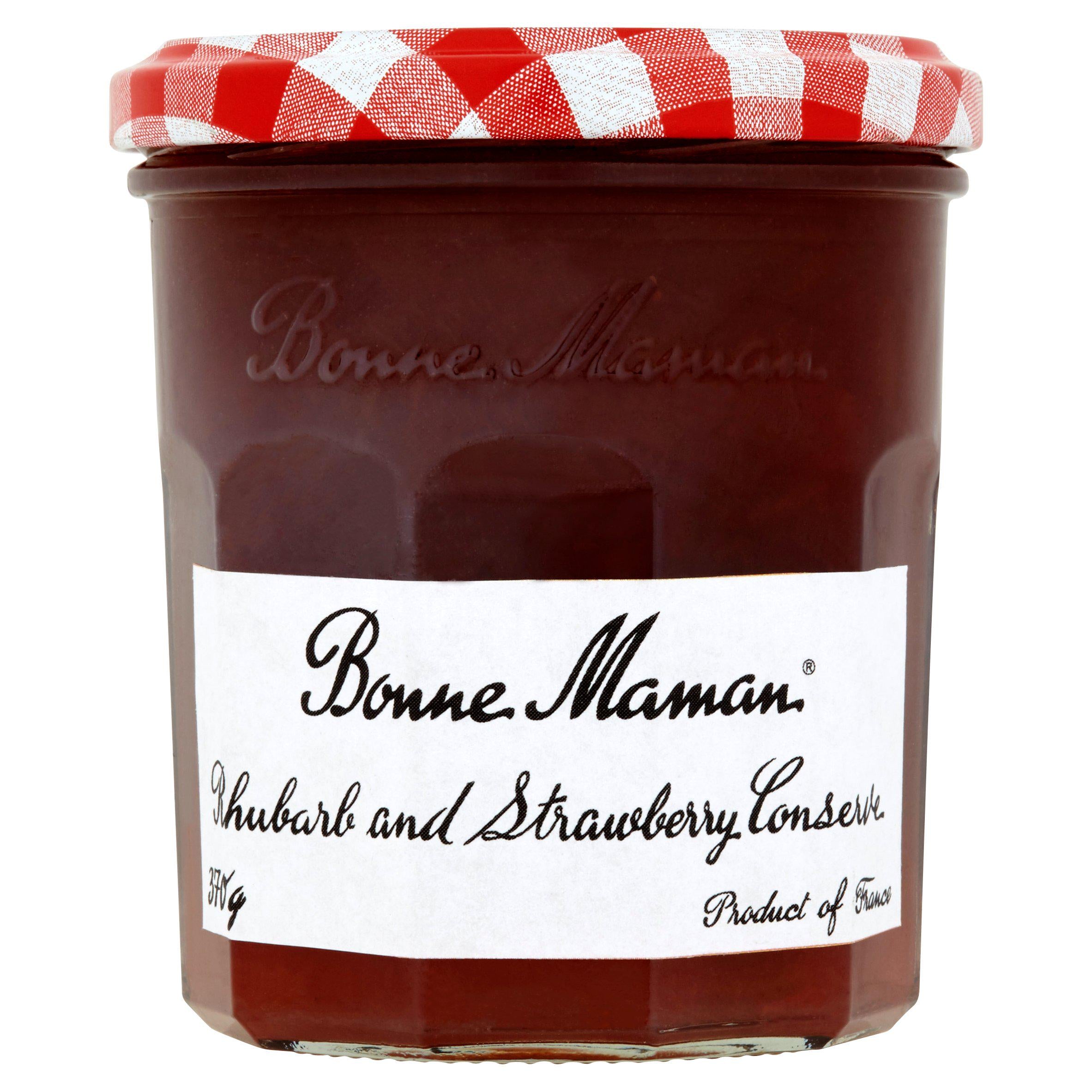 Bonne Maman Rhubarb and Strawberry Conserve 370g - British product