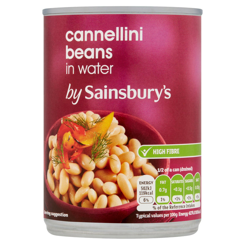 Sainsbury's cannellini beans in water 400g can, imported from the UK