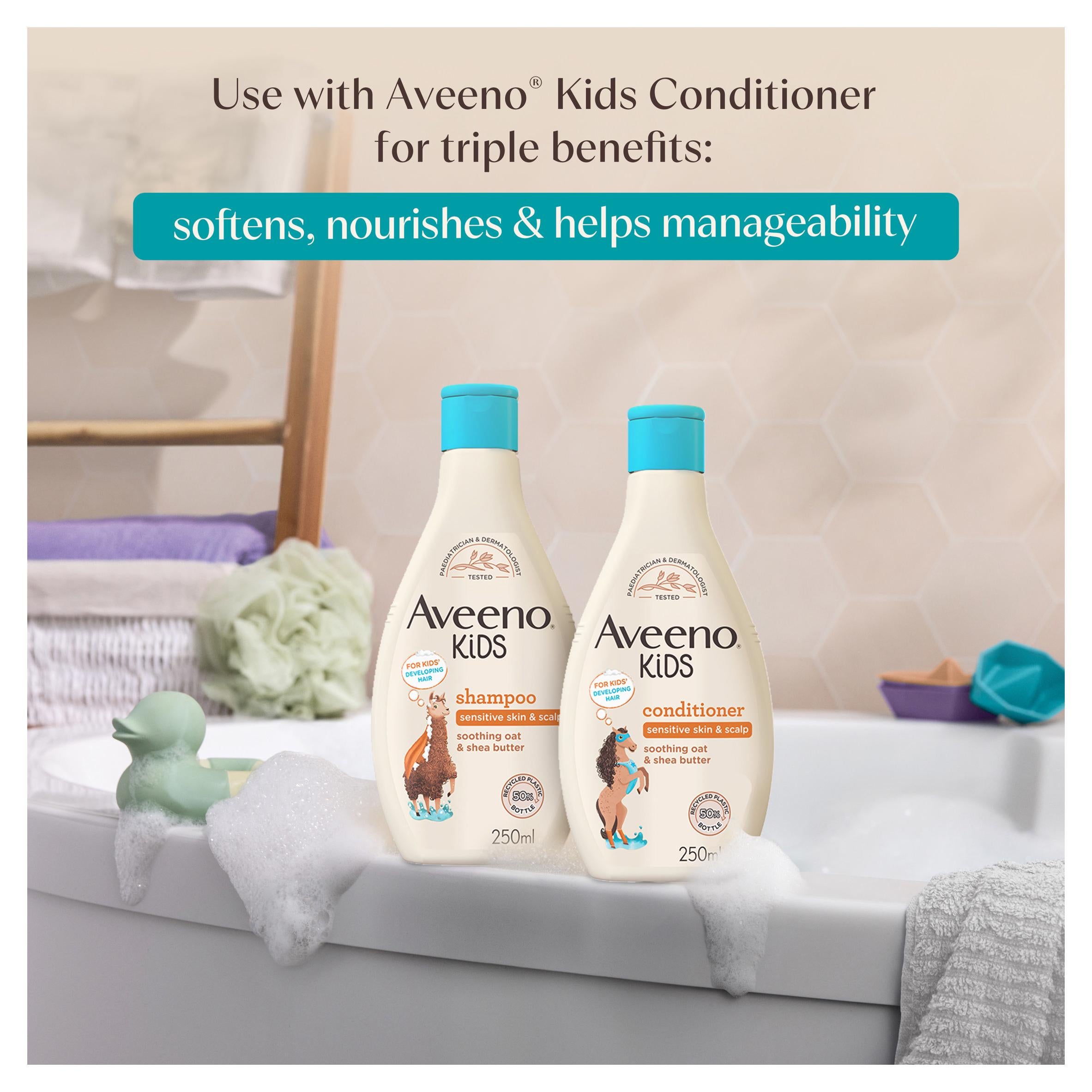Aveeno Kids Shampoo with Oat and Shea Butter 250ml (British brand)