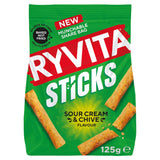 Ryvita sour cream and chive sticks 125g, UK version