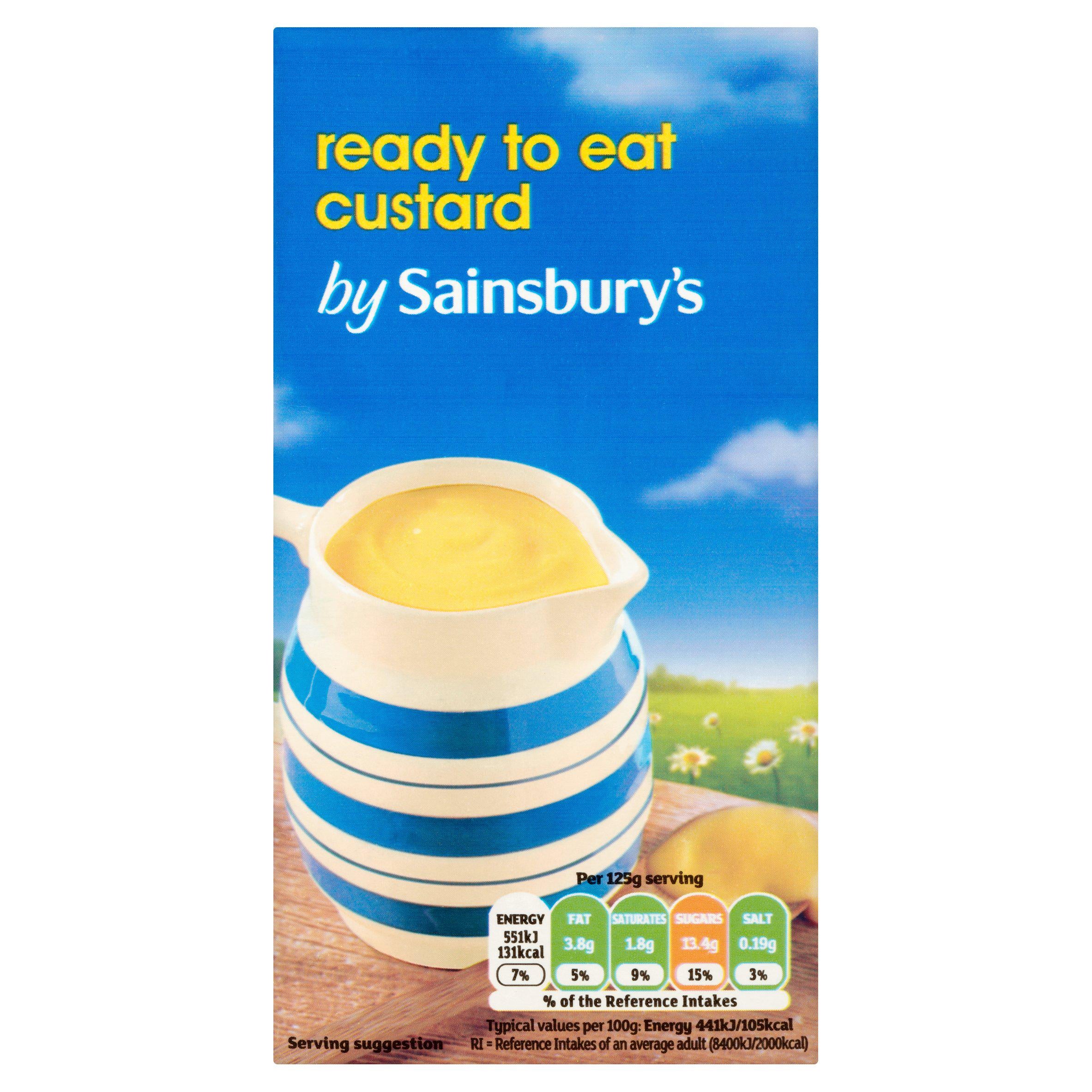 Sainsbury's custard ready to eat 500g - British product