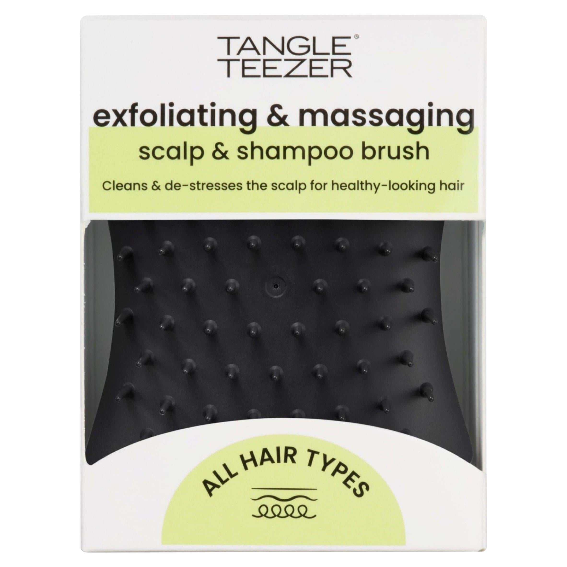 Tangle Teezer scalp exfoliator and massager Black Onyx (British brand)