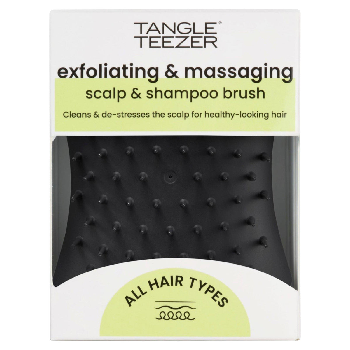 Tangle Teezer scalp exfoliator and massager Black Onyx (British brand)