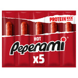 Peperami hot salami sticks 5x20g, imported from the UK