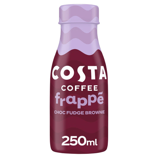 Costa Iced Coffee Frappe Choc Fudge Brownie 250ml GOODS Sainsburys   