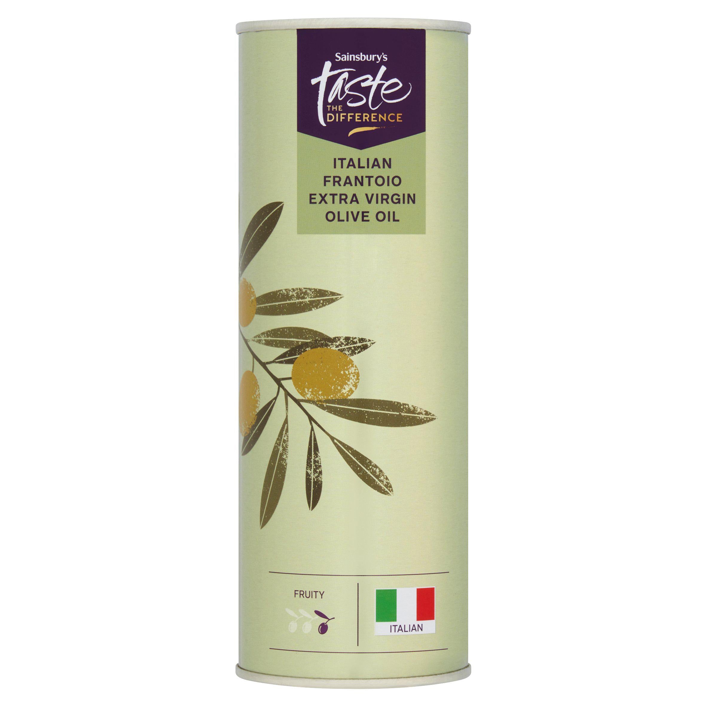 Sainsbury's extra virgin olive oil Frantoio 500ml, imported from the UK