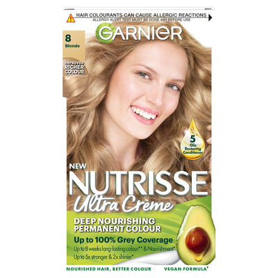 Sainsburys Garnier Nutrisse Permanente Haarfarbe Blond 8 - Online bei McGrocer kaufen